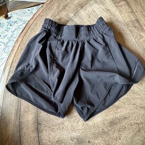 Black Lululemon hottie hot Athletic Shorts